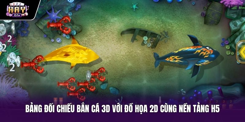 Bảng so sánh Bắn cá 3D với đồ họa truyền thống