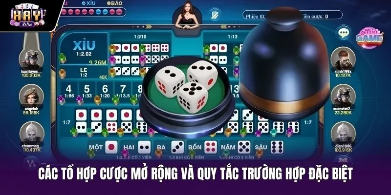 Quy tắc cược kết hợp cùng bộ ba tài xỉu chẵn lẻ