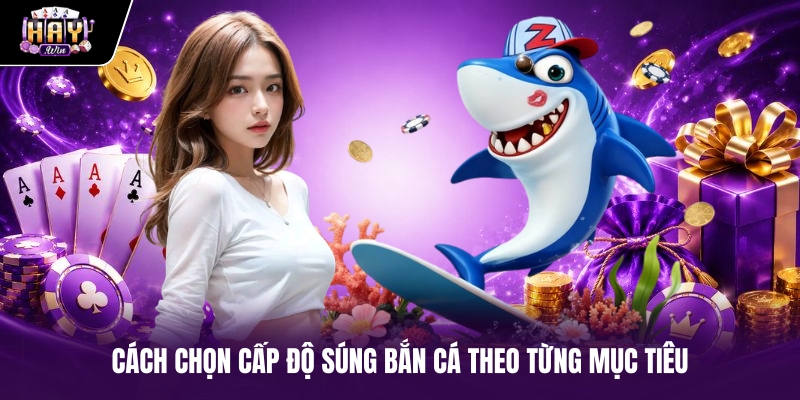 Cách chọn cấp độ súng bắn cá theo từng mục tiêu Cách chọn cấp độ súng bắn cá theo từng mục tiêu