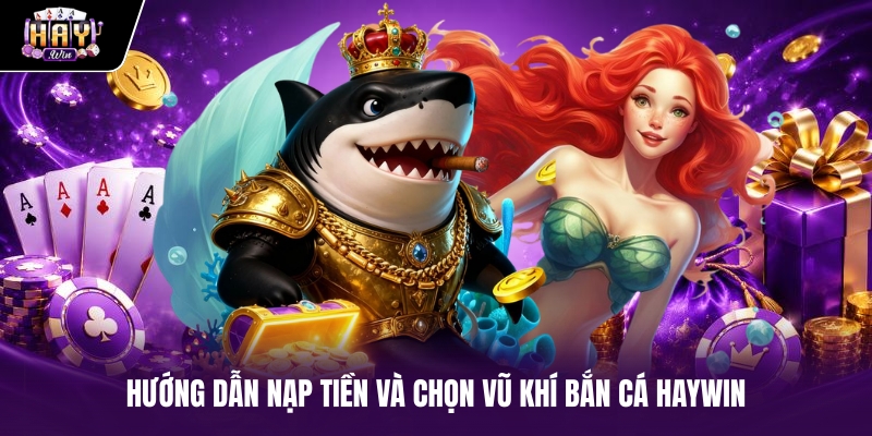 Hướng dẫn nạp tiền và chọn vũ khí Bắn cá haywin Hướng dẫn nạp tiền và chọn vũ khí Bắn cá haywin