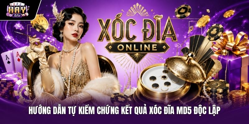 Cách đối soát và tự kiểm chứng kết quả xóc đĩa MD5 độc lập Thao tác kiểm chứng kết quả Xóc đĩa MD5 qua mã Hash