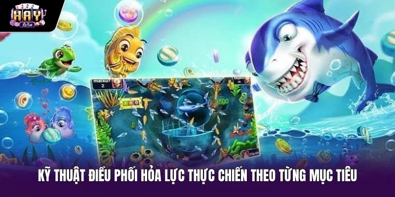 Chiến thuật bắn cá điều phối hỏa lực theo từng góc ngắm