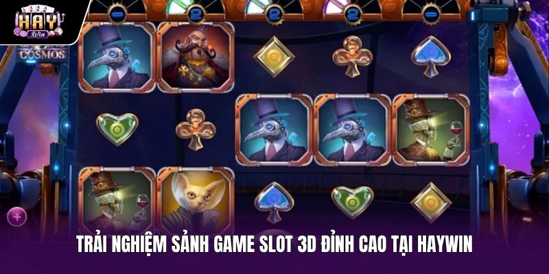 Không gian quay hũ sống động của game slot 3D Haywin